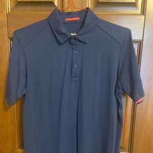 Rapha Men’s navy blue merino wool polo